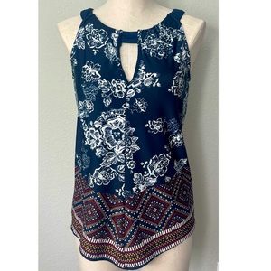 GNW Boho Floral Patterned Tank Top